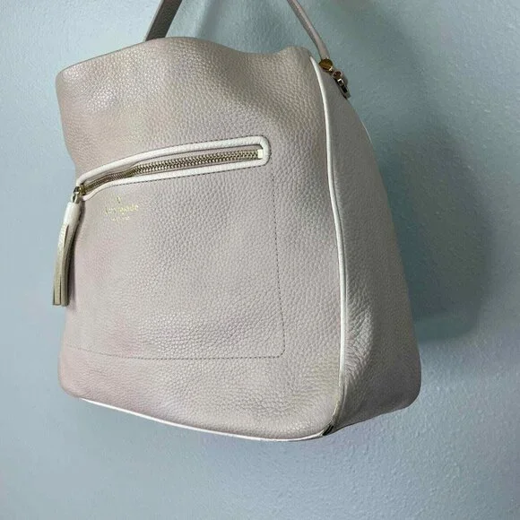 Kate Spade New York Pumice & Cement Michaela Chester Street Leather Shoulder - Picture 3 of 16